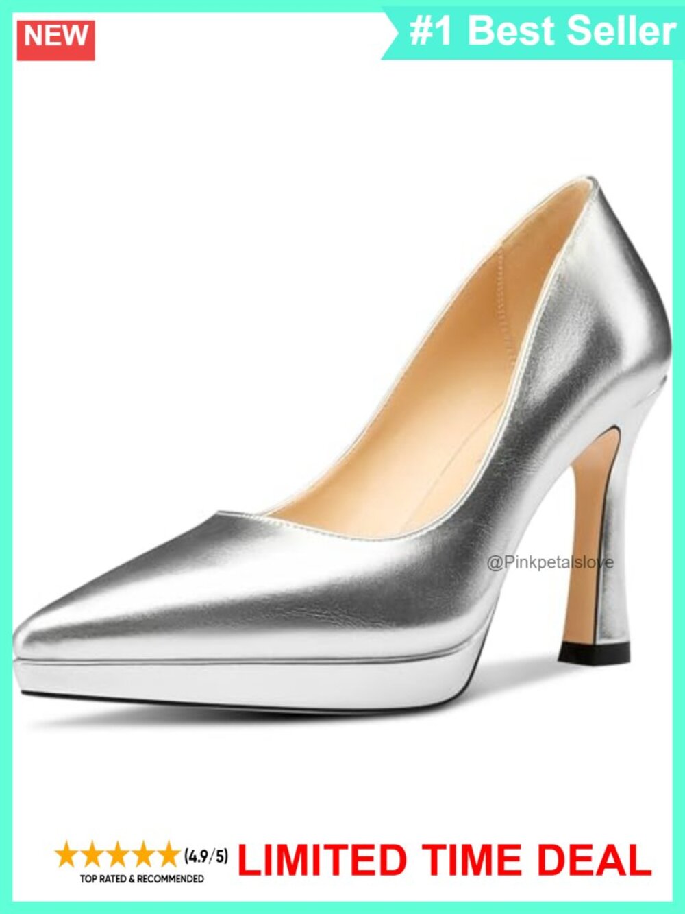 Women High Stiletto Platform Heel Pointed Toe Pumps Slip-on Wedding Office Heels